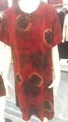 2023 New Women's silk imitation dress for middle-aged and Elderly people with round neck Application Scenario